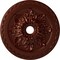 Ekena Millwork Bordeaux Deluxe Ceiling Medallion (Fits Canopies up to 4"), 23 5/8"OD x 3"ID x 2"P, Antique Copper CM23BOACS - alternate 1